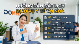 Hướng dẫn đặt lịch dịch vụ y tế tại nhà