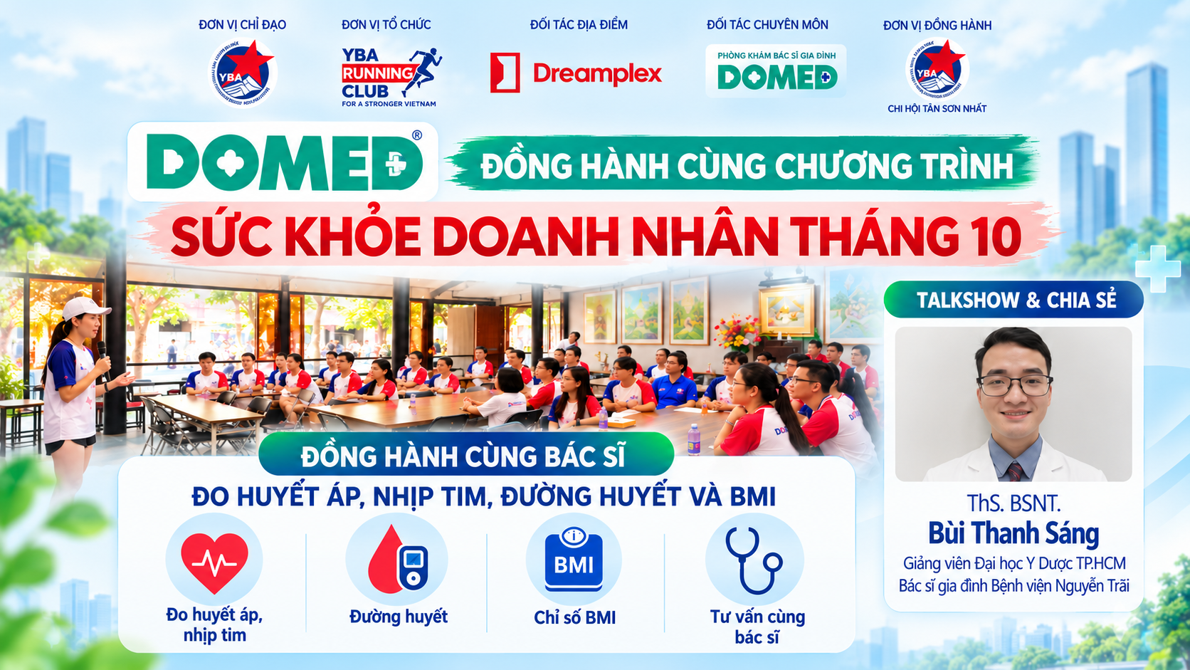 DOMED đồng hành cùng YBA Social Run & Connect tháng 10